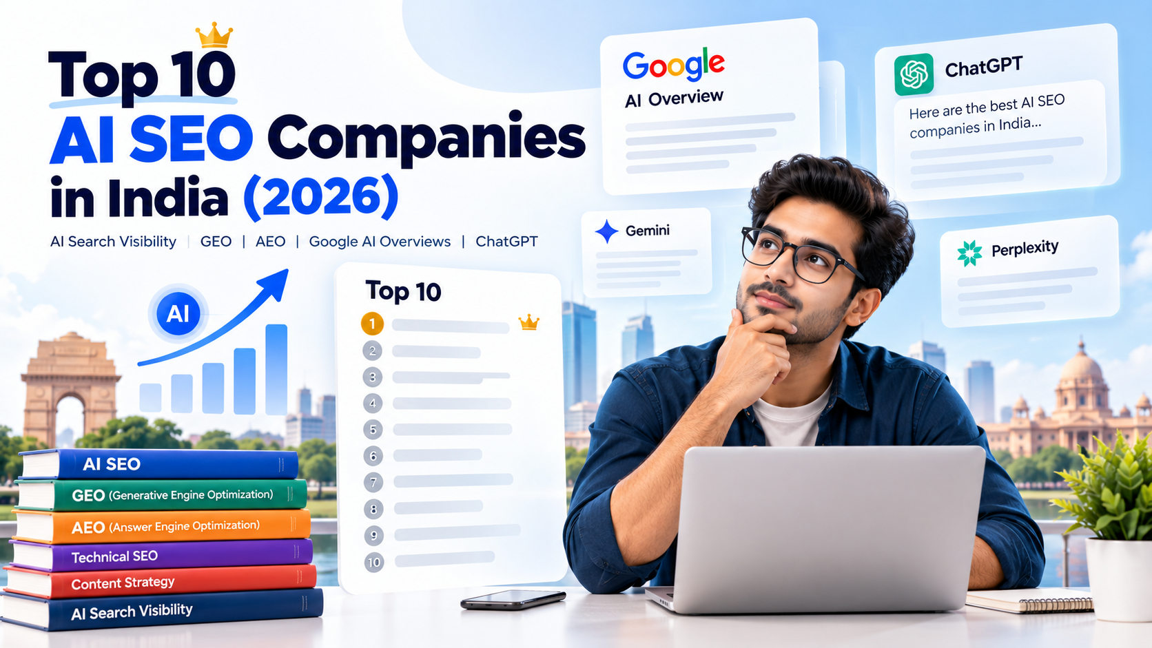 Top 10 AI SEO Companies in India (2026): AI Search Visibility, GEO, AEO